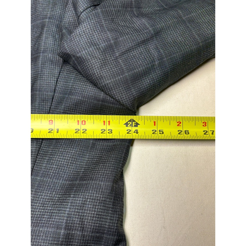 Canali x Su Misura Wool Plaid Windownpane Blazer Jacket Mens Italy Made 44L - Picture 13 of 15